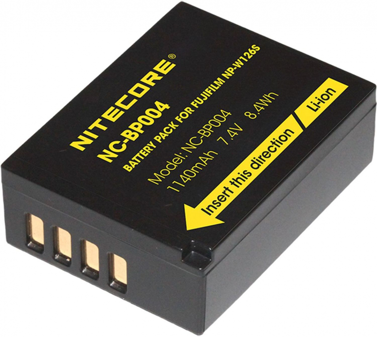 Nitecore NC-BP004 Fuji NP-W126S 1140mAh 