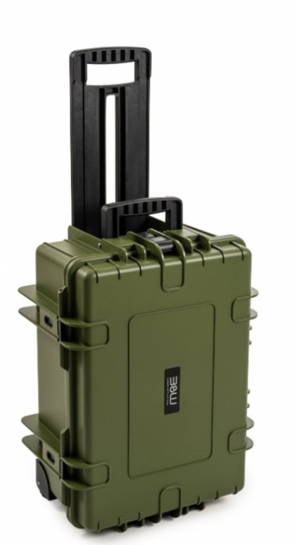 B&W Case Type 6700 RPD Marron vert avec compartiments