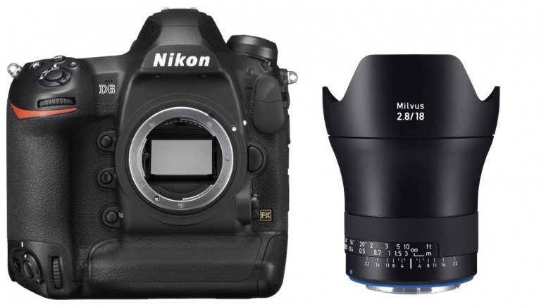 Zubehör  Nikon D6 + ZEISS Milvus 18mm f2,8