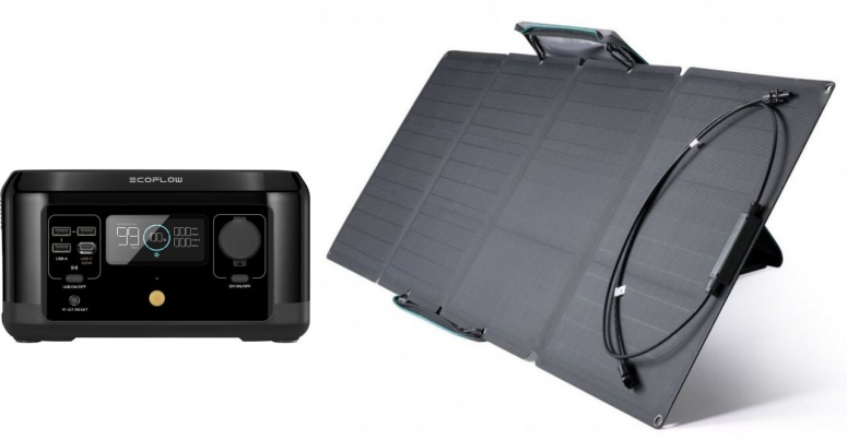 Technische Daten  EcoFlow River Mini wireless EU + 110W Solarpanel