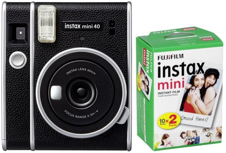 Fujifilm Instax Mini 40 EX D schwarz + Film DP