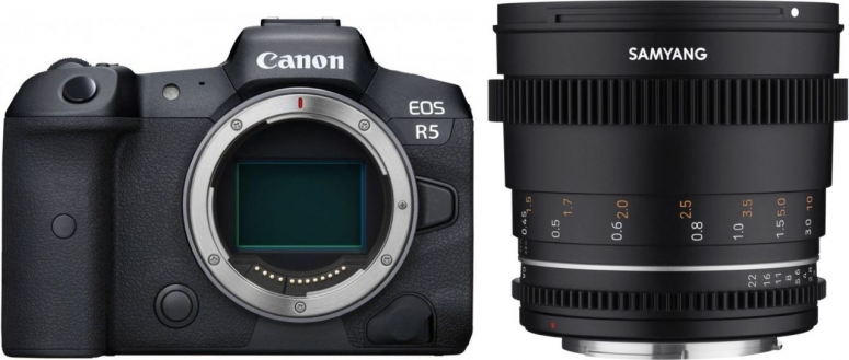 Canon EOS R5 + Samyang MF 50mm T1,5 VDSLR MK2 Canon RF