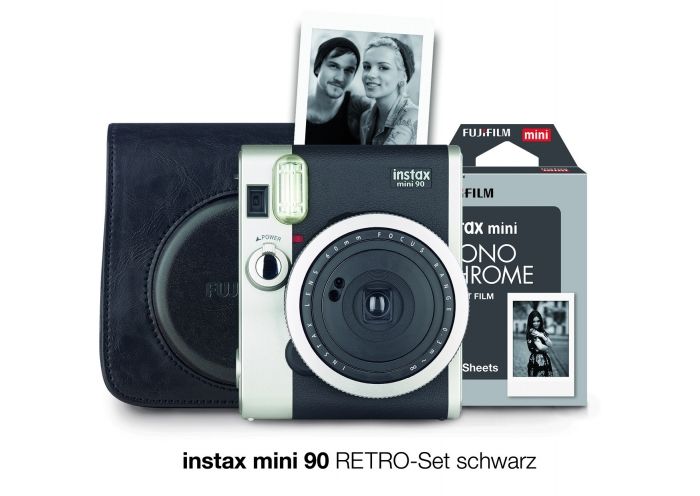 Technische Daten  Fujifilm Instax Mini 90 schwarz Retro Set