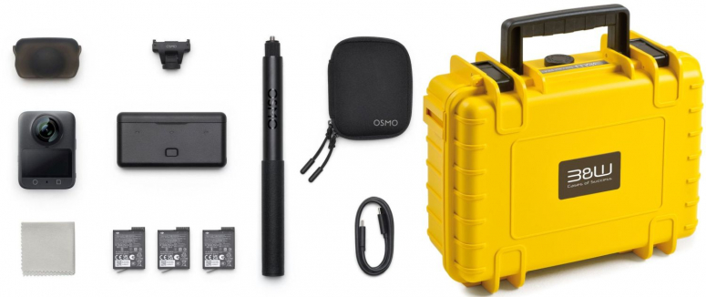 DJI Osmo 360 Adventure Combo + B&W Case Typ 1000 Gelb