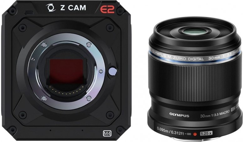 Zubehör  Z-Cam E2-M4 + Olympus M. Zuiko Digital ED 30mm f3,5 Makro