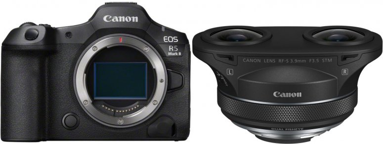 Technische Daten  Canon EOS R5 II + RF-S 3,9mm f3,5 STM Dual Fisheye