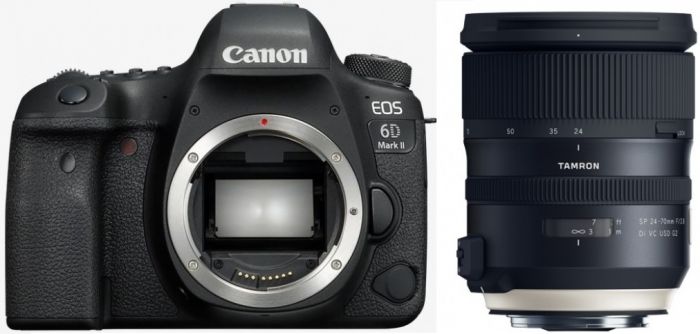 Technische Daten  Canon EOS 6D Mark II + Tamron SP 24-70mm f2,8 Di VC USD G2