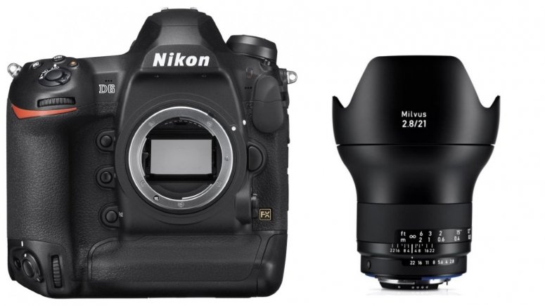 Zubehör  Nikon D6 + ZEISS Milvus 21mm f2,8