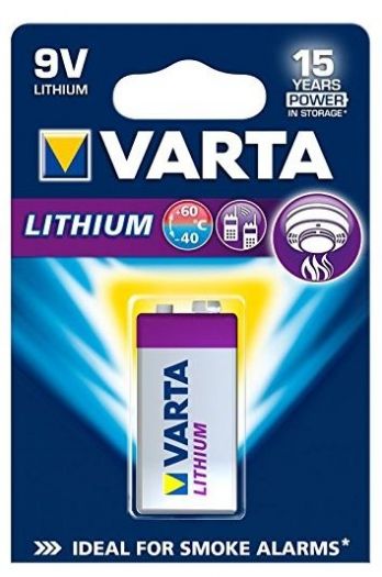 Varta Professional lithium E-block battery 9V block