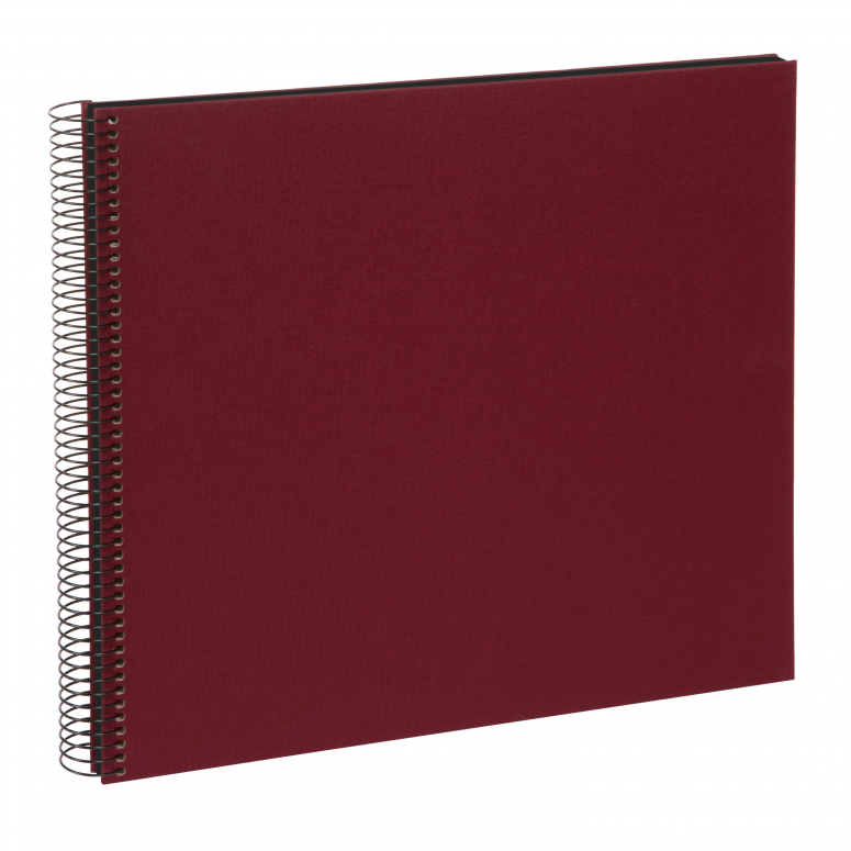Goldbuch spiral album wine red 25 994 black pages 34x30cm