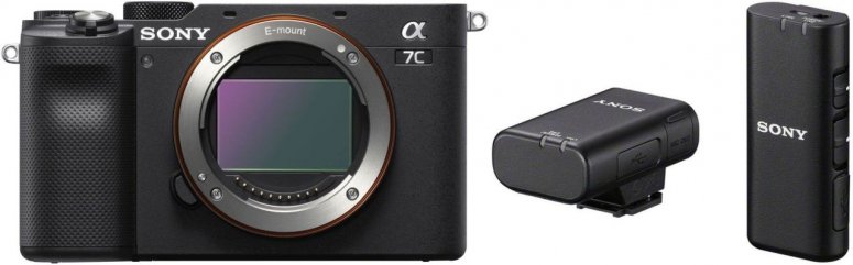 Sony Alpha ILCE-7C schwarz inkl. drahtloses Mikrofon ECM-W2BT