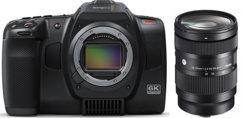 Blackmagic Cinema Camera 6K + Sigma 28-70mm f2,8 DG DN (C) für L-Mount