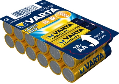 Varta 4106 Longlife AA/LR6 Pack de 12 piles
