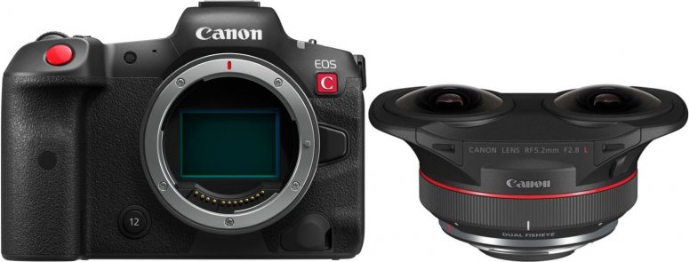 Caractéristiques techniques  Canon EOS R5 C + RF 5,2mm f2,8 L Dual Fisheye