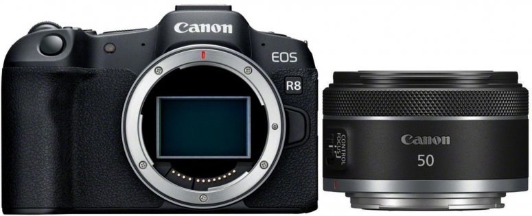 Accessoires  Canon EOS R8 + RF 50mm f1,8 STM