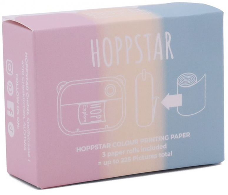 Technische Daten  Hoppstar Farbige Papierrollen 3er Nachfüllpack color