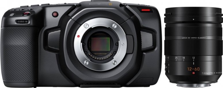 Caractéristiques techniques  Blackmagic Pocket Cinema 4K + Panasonic Lumix G Vario 12-60mm f2,8-4,0