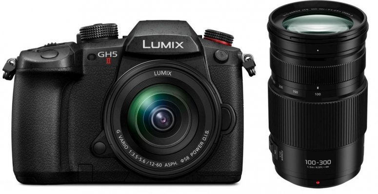Zubehör  Panasonic Lumix GH5 II + Lumix 12-60mm f3,5-5,6 Asph. + 100-300mm