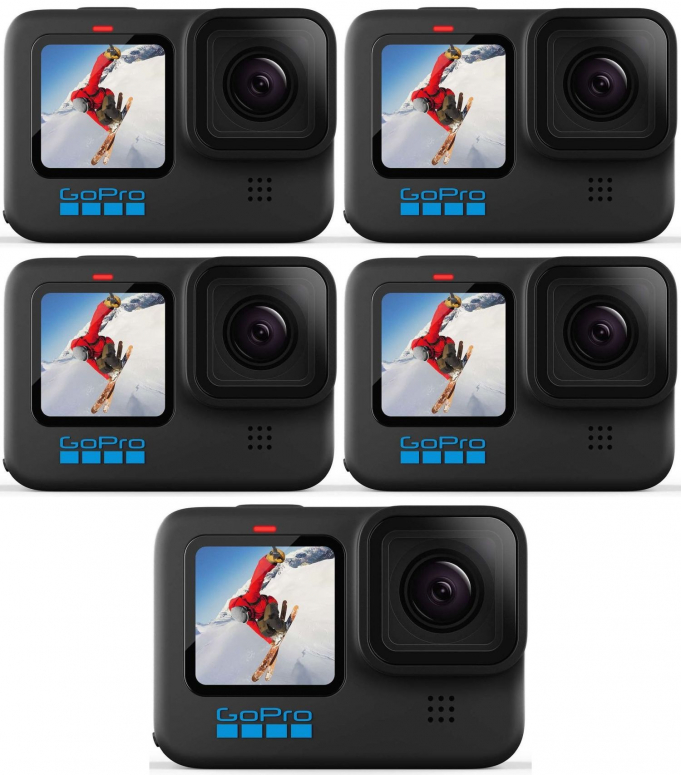 Caractéristiques techniques  GoPro HERO10 Black Pack de 5 caméras