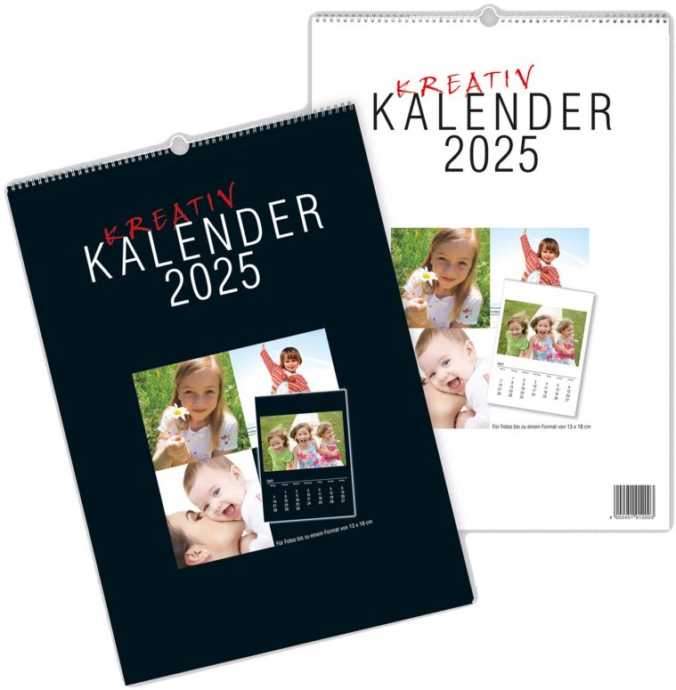 Technische Daten  Kalender 2025 zum Selbstgestalten für 20x30 Fotos