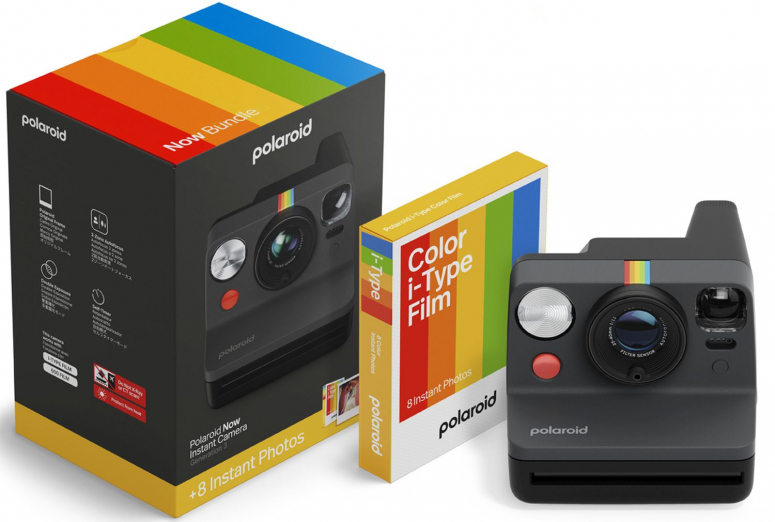 Polaroid Now Gen3 Black instant camera + i-Type film (8 shots)