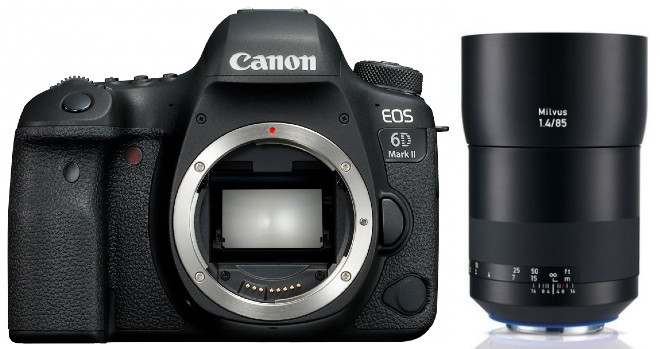 Zubehör  Canon EOS 6D Mark II + ZEISS Milvus 85mm f1,4