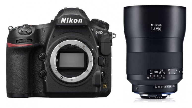 Zubehör  Nikon D850 + ZEISS Milvus 50mm f1,4