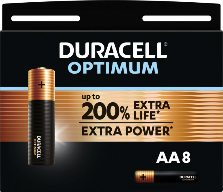 Duracell MN1500 Optimum AA 8-pack blister pack