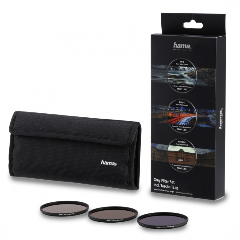 Hama Kit de filtres gris 76902 ND8, ND64, ND1000 72mm