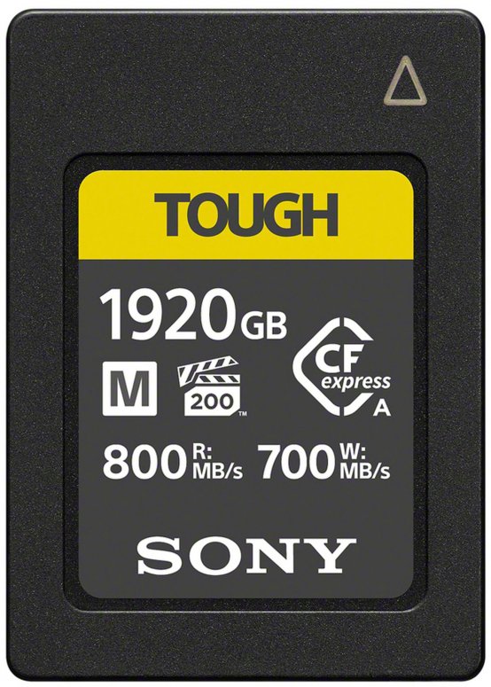 Sony CFexpress 1920GB Type A Tough 800MBs / 700MBs