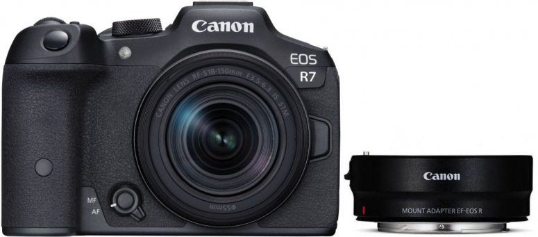 Canon EOS R7 + 18-150mm f3,5-6,3 IS STM + EF-EOS R Adapter