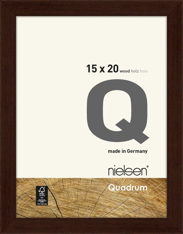 Nielsen Holzrahmen 6517006 Quadrum 15x20cm wenge