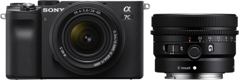 Sony Alpha ILCE-7C schwarz + FE 28-60mm + SEL 24mm f2,8 G
