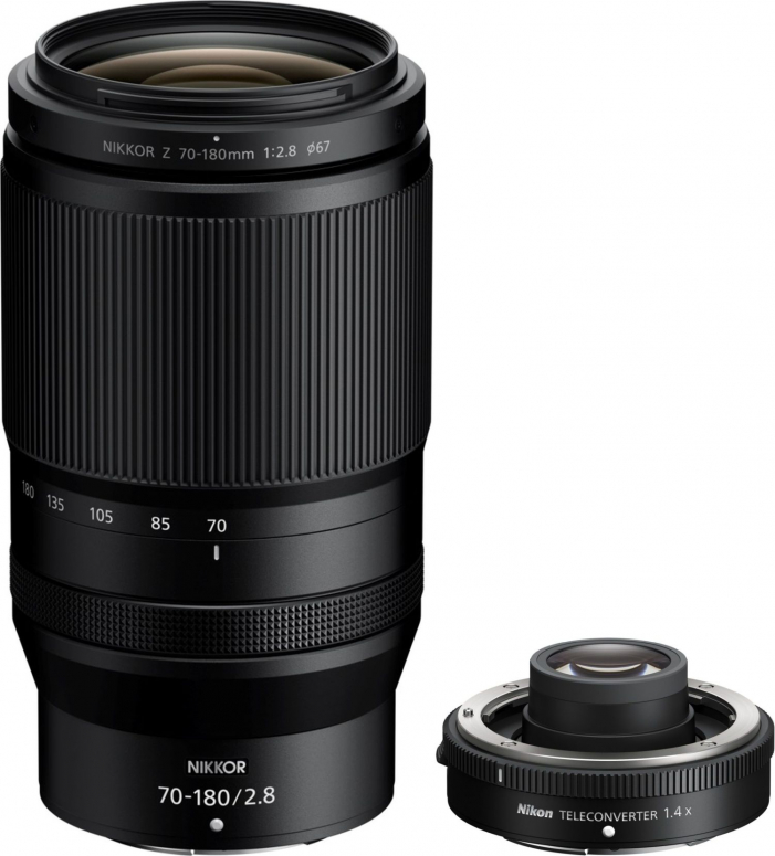Nikon Nikkor Z 70-180mm f2,8 + convertisseur 1,4x