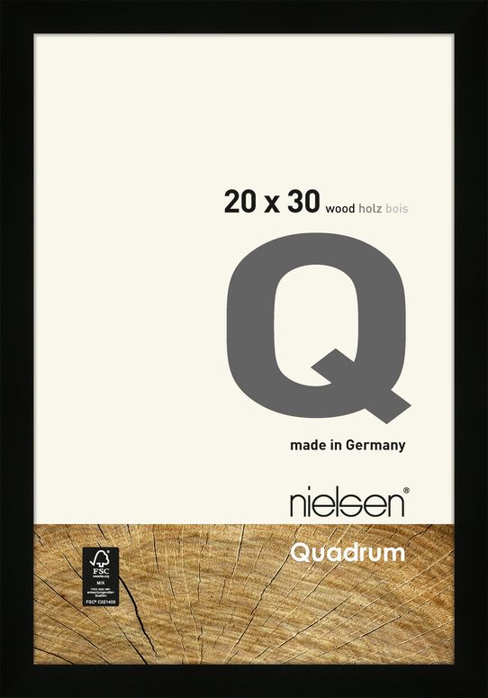 Nielsen Holzrahmen 6535001 Quadrum 20x30cm schwarz