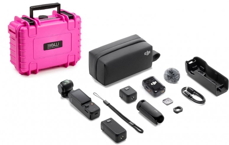 Technische Daten  DJI Osmo Pocket 3 Creator Combo + B&W Case Typ 500 Pink