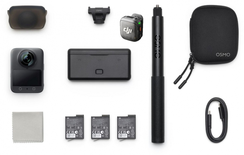 DJI Osmo 360 Adventure Combo + Mic 3 Sender