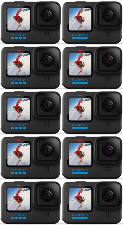 GoPro HERO10 Black Pack de 10 caméras