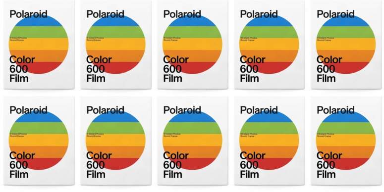 Polaroid 600 Color Film Round Frame 8x 10er Pack
