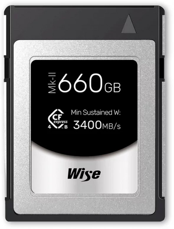 Wise CFexpress 4.0 Type B Pro 660GB 3400MB/s Mk-II