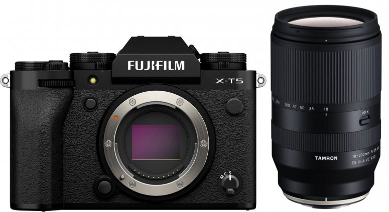 Zubehör  Fujifilm X-T5 schwarz +Tamron 18-300mm f3,5-6,3 Di III-A VC VXD