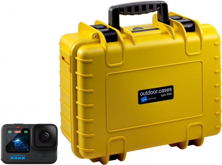 Technical Specs  GoPro HERO12 Black + B&W Case Type 4000 yellow