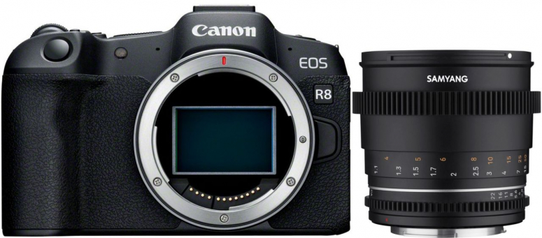 Zubehör  Canon EOS R8 + Samyang MF 85mm T1,5 VDSLR MK2
