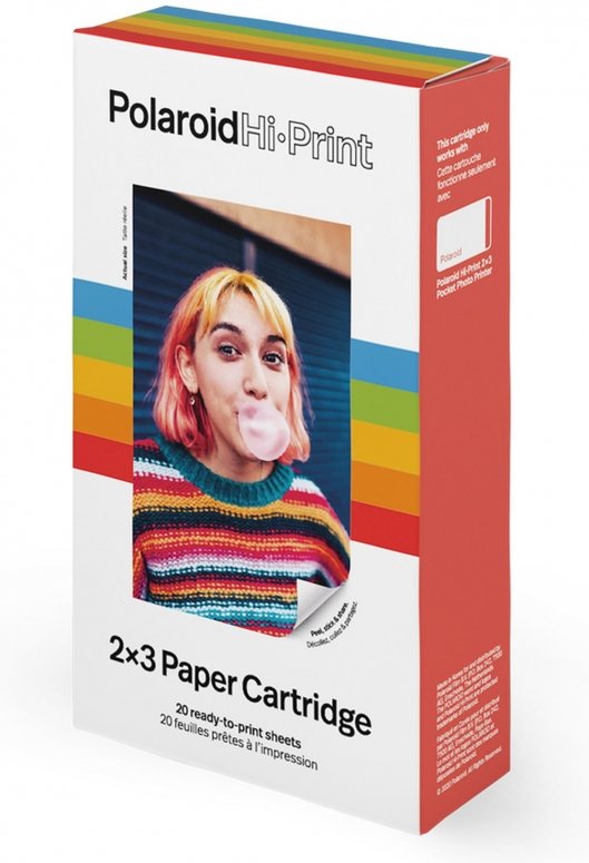 Caractéristiques techniques  Polaroid Hi Print 2x3 Paper Cartridge 20 impressions