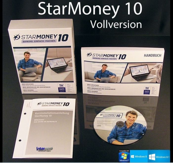 StarMoney 10 Online Banking Software Full Version Box
