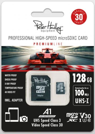 Peter Hadley 128GB microSDHC Professional HighSpeed Class10 UHS-I