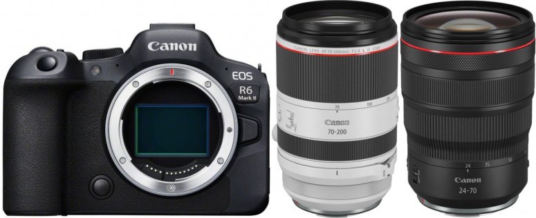 Canon EOS R6 II + RF 24-70mm f2,8 + RF 70-200mm f2,8