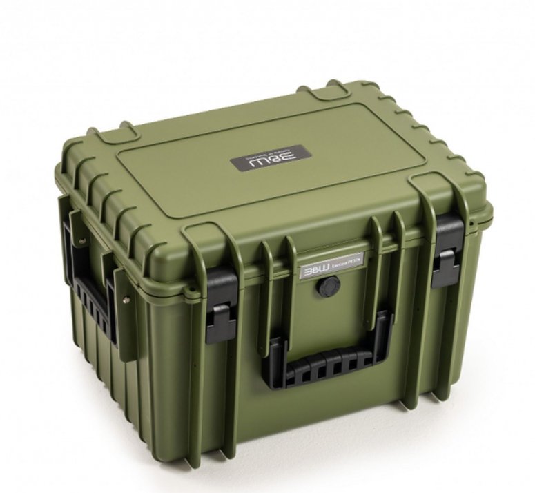 B&W Case Type 5500 RPD Marron vert avec compartiments