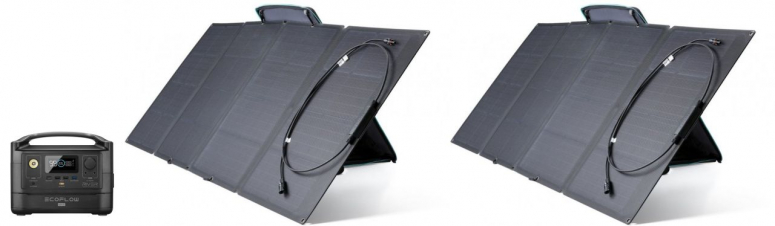 EcoFlow RIVER MAX + 2 x 160W Solarpanel