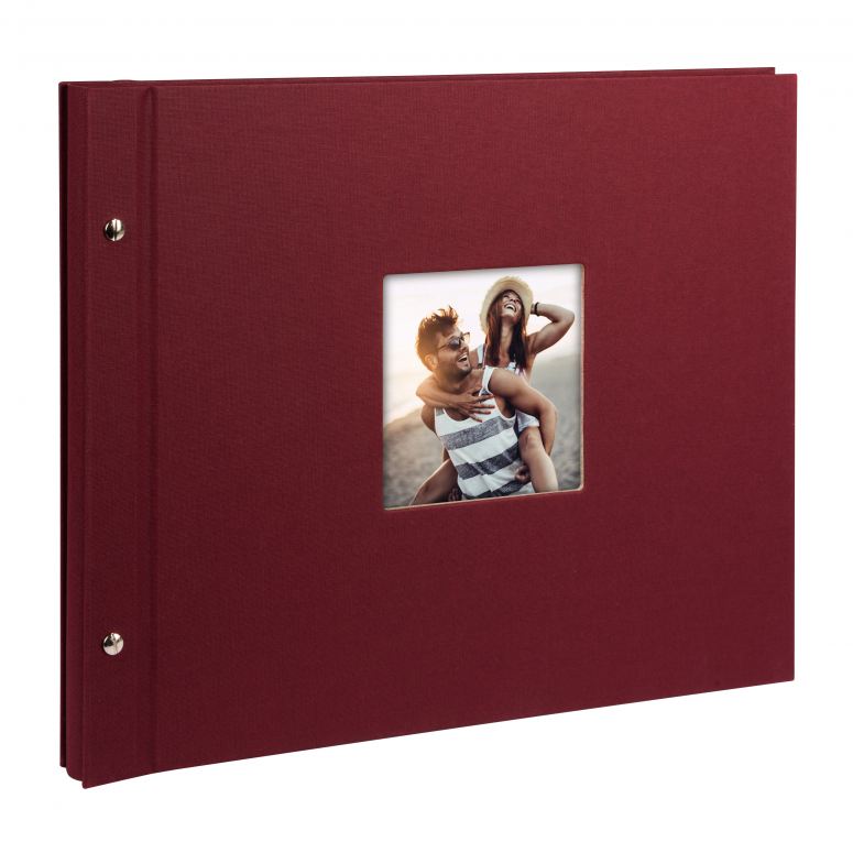 Goldbuch Bella Vista Album à vis bordeaux 28972 pages noires 39x31 cm